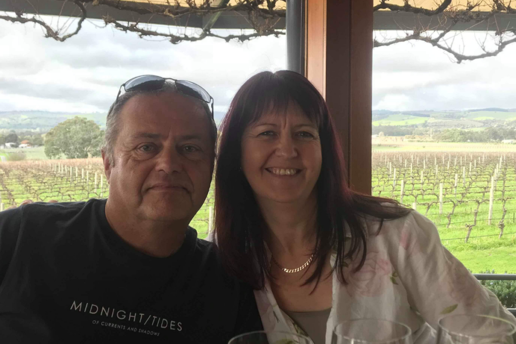 Yvonne with her husband, Brian