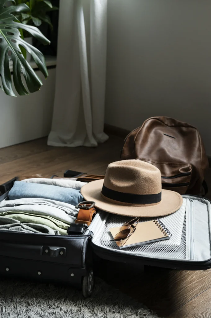 arrangement-clothes-accessories-suitcase